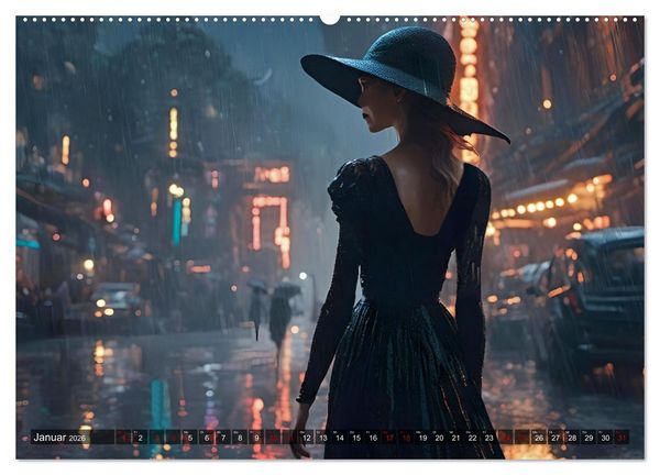 Produktbild: Elegante Momente - Frauen in harmonischer Umgebung (Wandkalender 2026 DIN A2 quer), CALVENDO Monatskalender