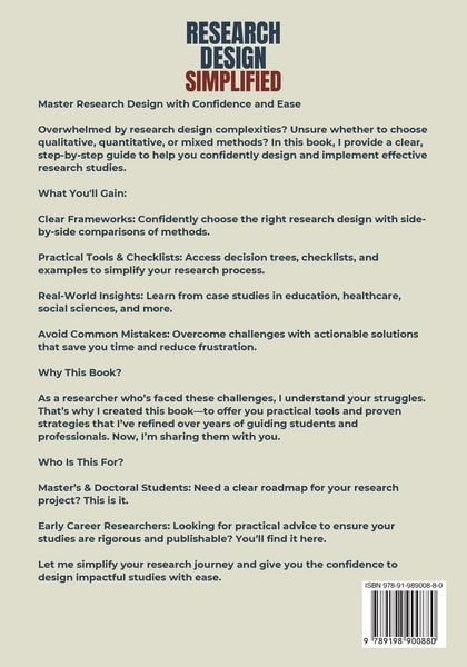 Produktbild: Research Design Simplified