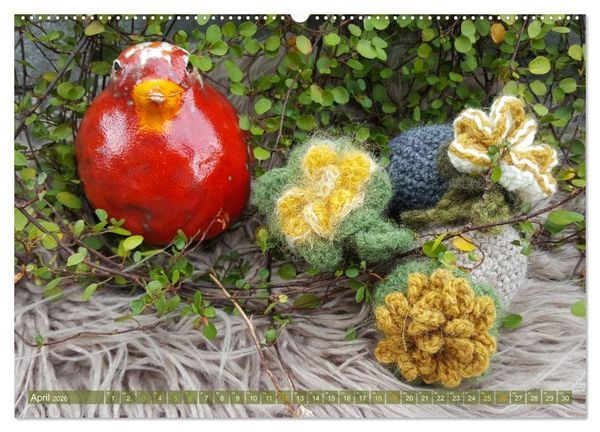 Produktbild: H&auml;kelimpressionen - Geh&auml;kelte Ideen f&uuml;r Haus und Garten (hochwertiger Premium Wandkalender 2026 DIN A2 quer), Kunstdruck in Hochglanz