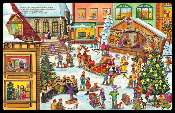 Produktbild: Mein gro&szlig;es Wimmelbilderbuch Weihnachten