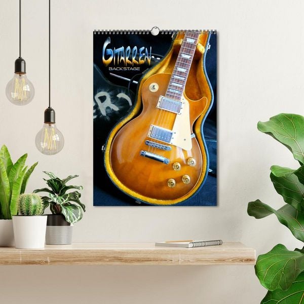 Produktbild: Gitarren backstage (Wandkalender 2026 DIN A3 hoch), CALVENDO Monatskalender