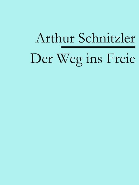 Produktbild: Der Weg ins Freie