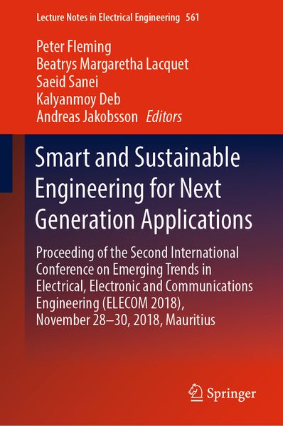 Produktbild: Smart and Sustainable Engineering for Next Generation Applications
