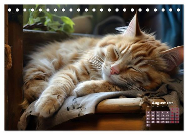Produktbild: Wenn sie schlafen... (Tischkalender 2026 DIN A5 quer), CALVENDO Monatskalender