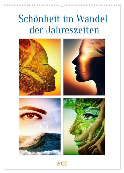 Produktbild: Sch&ouml;nheit im Wandel der Jahreszeiten (Wandkalender 2026 DIN A2 hoch), CALVENDO Monatskalender