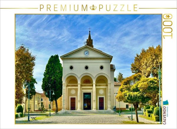 Produktbild: CALVENDO Puzzle Vada Kirche | 1000 Teile Lege-Gr&ouml;&szlig;e 64x48cm Foto-Puzzle f&uuml;r gl&uuml;ckliche Stunden