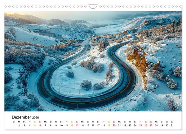 Produktbild: Stra&szlig;en und Wege (Wandkalender 2026 DIN A3 quer), CALVENDO Monatskalender