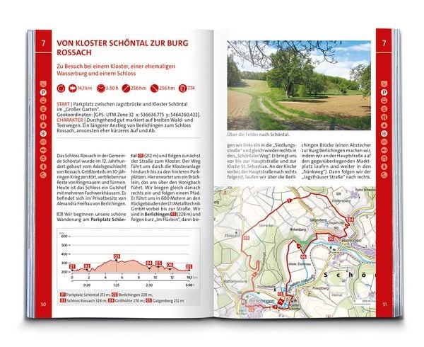 Produktbild: KOMPASS Wanderf&uuml;hrer Hohenlohe, Mainhardter Wald, L&ouml;wensteiner und Ellwanger Berge, 55 Touren