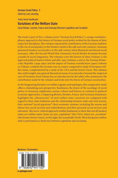 Produktbild: Variations of the Welfare State