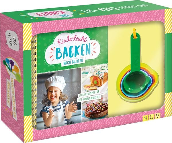 Produktbild: Kinderleicht backen nach Bildern. Das clevere Back-Set f&uuml;r Kinder ab 6 Jahren