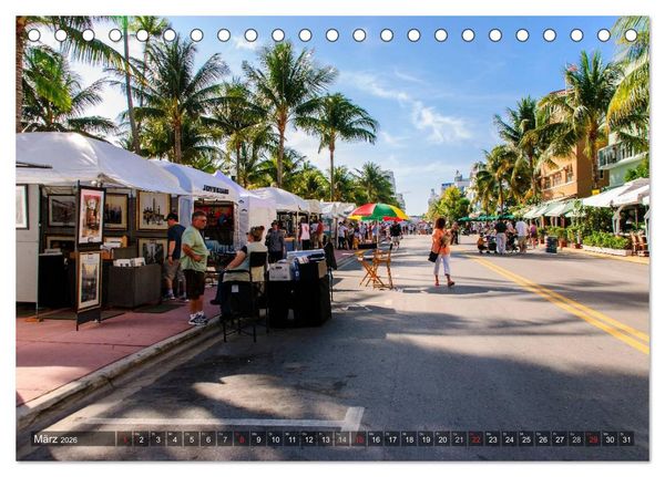 Produktbild: Miami South Beach (Tischkalender 2026 DIN A5 quer), CALVENDO Monatskalender
