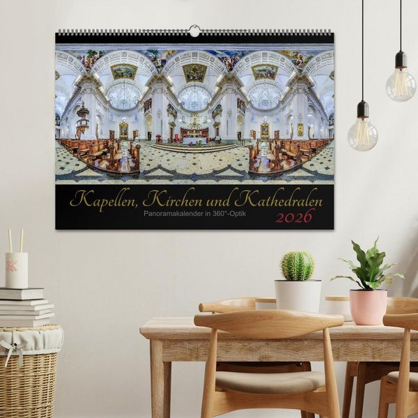 Produktbild: Kapellen, Kirchen und Kathedralen 2026 (Wandkalender 2026 DIN A2 quer), CALVENDO Monatskalender
