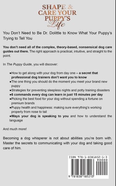 Shape & Care Your Puppy's Life