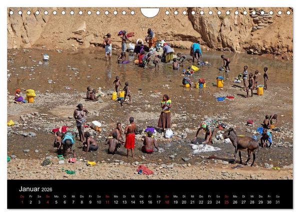 Produktbild: Landleben in &Auml;thiopien (Wandkalender 2026 DIN A4 quer), CALVENDO Monatskalender