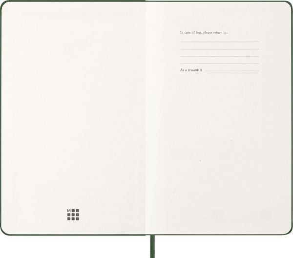 Produktbild: Moleskine 12 Monate Wochen Notizkalender 2027, Large/A5, 1 Wo = 1 Seite, rechts linierte Seite, Fester Einband, Myrtengr&uuml;n