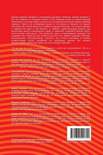 Produktbild: Communication Disorders in Spanish Speakers