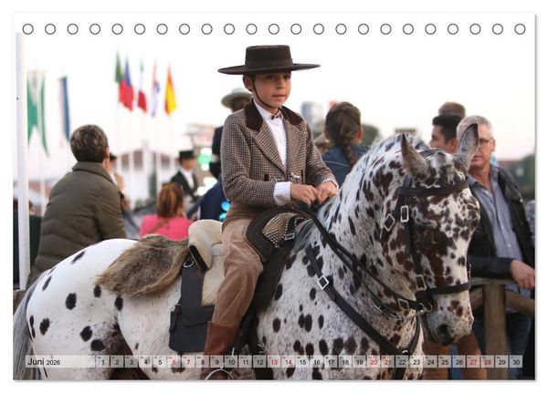 Produktbild: Portugal - Pferdefestival von Goleg&atilde; (Tischkalender 2026 DIN A5 quer), CALVENDO Monatskalender