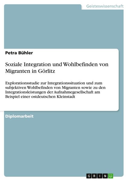 Produktbild: Soziale Integration und Wohlbefinden von Migranten in G&ouml;rlitz