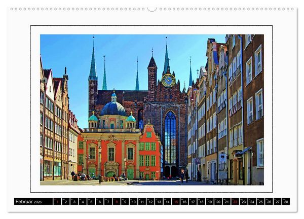 Produktbild: Danzig Gdansk (hochwertiger Premium Wandkalender 2026 DIN A2 quer), Kunstdruck in Hochglanz