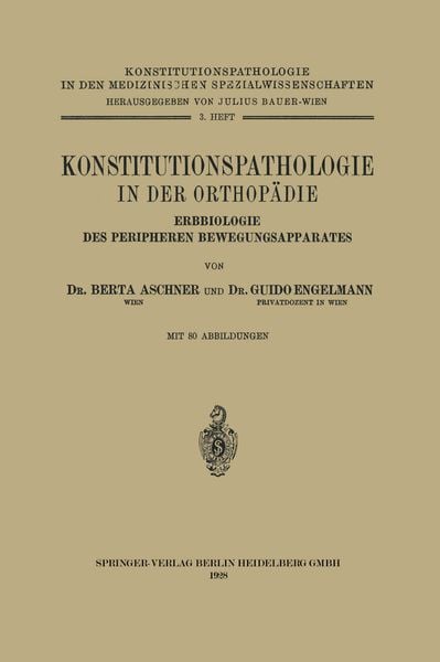 Produktbild: Konstitutionspathologie in der Orthop&auml;die