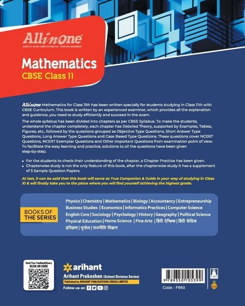 Produktbild: All In One Class 11th Mathematics for CBSE Exam 2024
