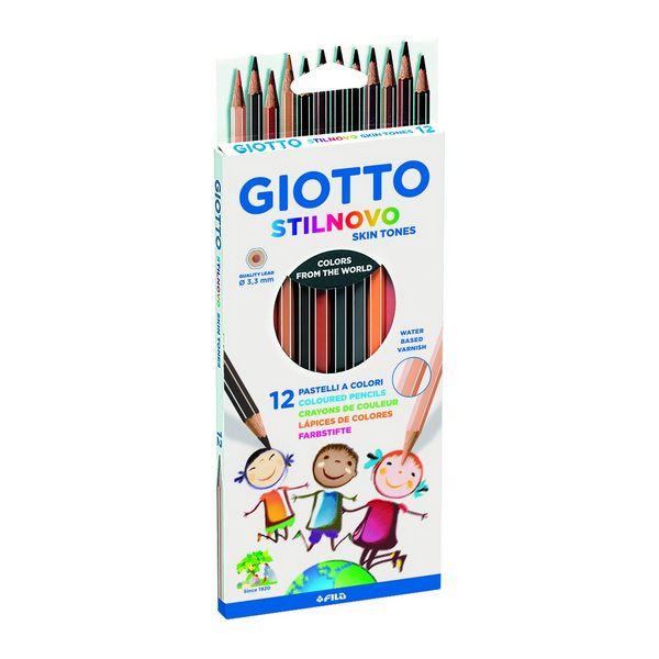 Produktbild: GIOTTO Buntstifte Stilnovo Hautt&ouml;ne 12 St&uuml;ck Kartonetui