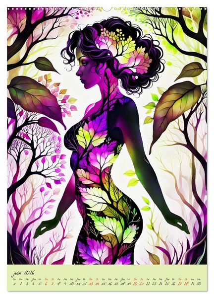 Produktbild: L'&eacute;l&eacute;gance de la nature (Calendrier mural 2026 DIN A2 horizontal), CALVENDO calendrier mensuel