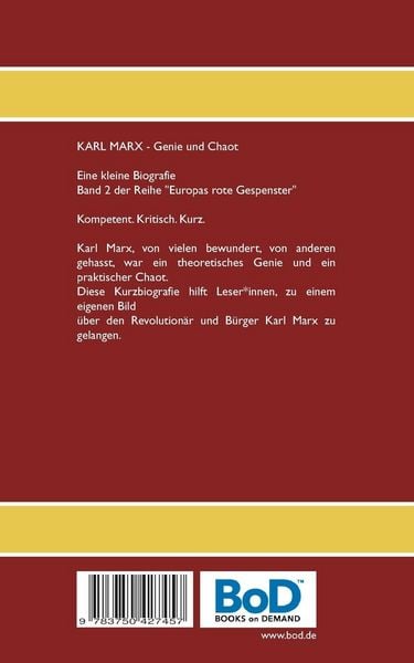 Produktbild: Karl Marx - Genie und Chaot