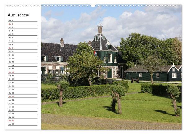 Produktbild: Holl&auml;ndische Architektur Geburtstagskalender (hochwertiger Premium Wandkalender 2026 DIN A2 quer), Kunstdruck in Hochglanz
