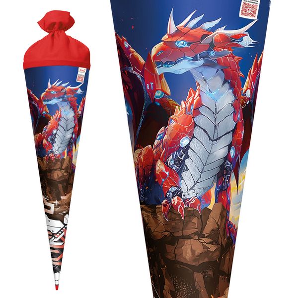 Produktbild: Motivschult&uuml;te, Robo Drache, 70 cm, Folie
