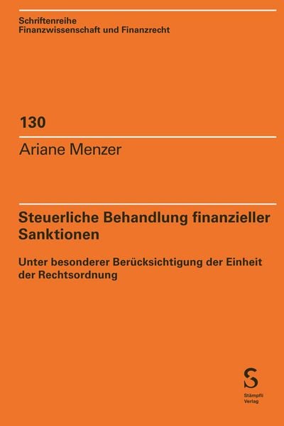 Produktbild: Steuerliche Behandlung finanzieller Sanktionen