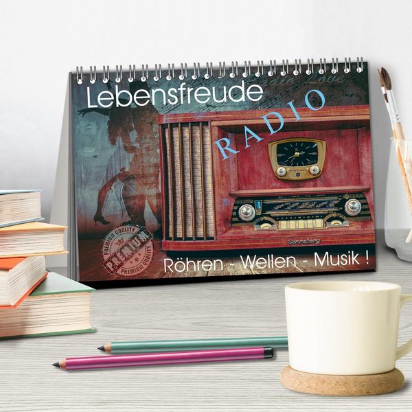 Produktbild: Lebensfreude Radio (Tischkalender 2026 DIN A5 quer), CALVENDO Monatskalender