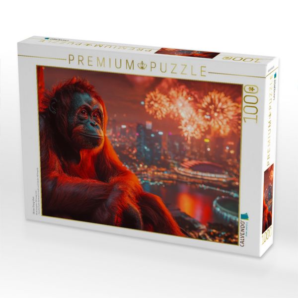 Produktbild: CALVENDO Puzzle Olli der Orang-Utan | 1000 Teile Lege-Gr&ouml;&szlig;e 64x48cm Foto-Puzzle f&uuml;r gl&uuml;ckliche Stunden