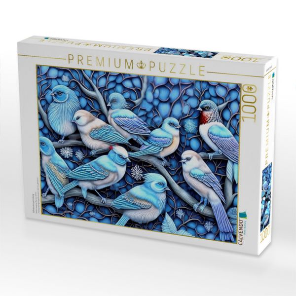 Produktbild: CALVENDO Puzzle Winterversammlung | 1000 Teile Lege-Gr&ouml;&szlig;e 64x48cm Foto-Puzzle f&uuml;r gl&uuml;ckliche Stunden