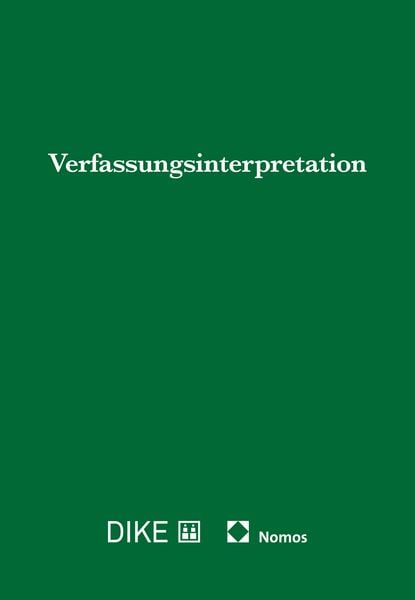 Produktbild: Verfassungsinterpretation