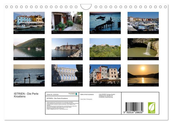Produktbild: ISTRIEN - Die Perle Kroatiens (Wandkalender 2026 DIN A4 quer), CALVENDO Monatskalender
