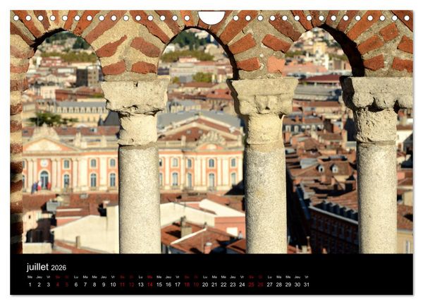 Produktbild: Toulousaine (Calendrier mural 2026 DIN A4 vertical), CALVENDO calendrier mensuel