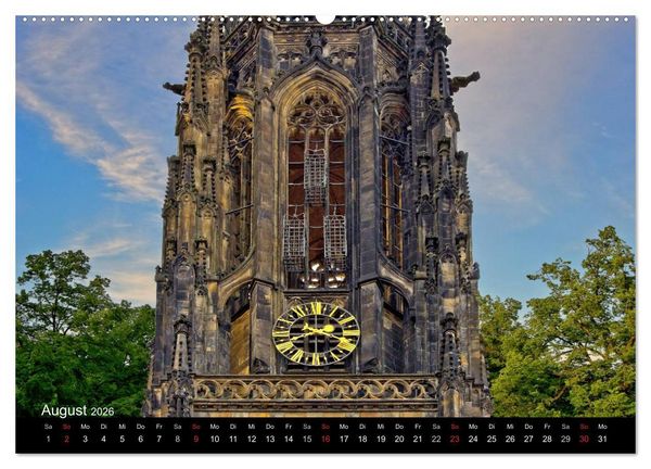 Produktbild: M&uuml;nster - Geschichten aus verschiedenen Jahrhunderten (hochwertiger Premium Wandkalender 2026 DIN A2 quer), Kunstdruck in Hochglanz