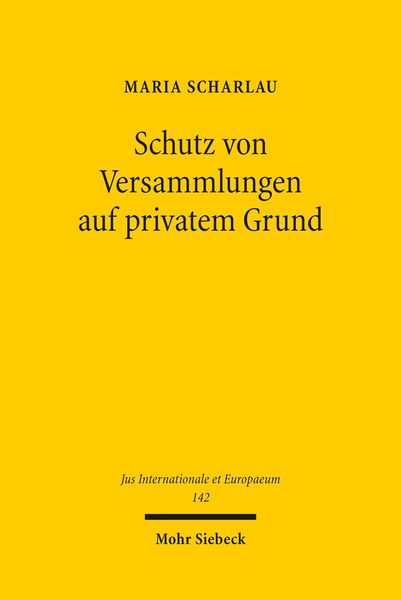Produktbild: Schutz von Versammlungen auf privatem Grund