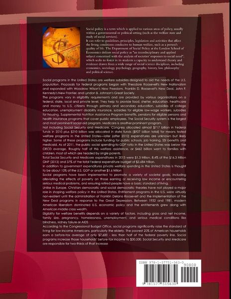 Produktbild: US National Educational and Social Development Policy Handbook Volume 2 Social Policy