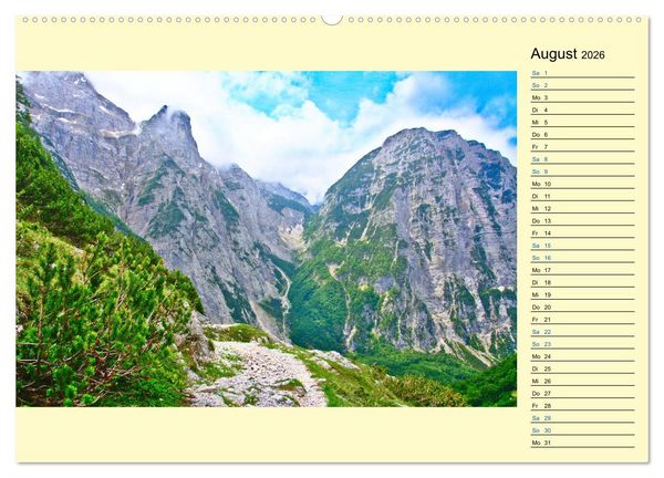 Produktbild: Slowenien - Impressionen eines Naturjuwels (Wandkalender 2026 DIN A2 quer), CALVENDO Monatskalender