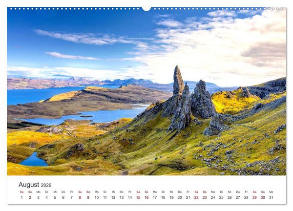 Produktbild: Insel Skye - Atemberaubende Naturkulisse (Wandkalender 2026 DIN A2 quer), CALVENDO Monatskalender