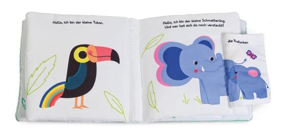 Produktbild: Mein Kuschel-Klappen-Stoffbuch. Welches Tier versteckt sich hier? Wilde Tiere