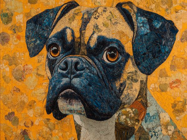 Produktbild: CALVENDO Puzzle Goldiger Boxer | 1000 Teile Lege-Gr&ouml;&szlig;e 64x48cm Foto-Puzzle f&uuml;r gl&uuml;ckliche Stunden