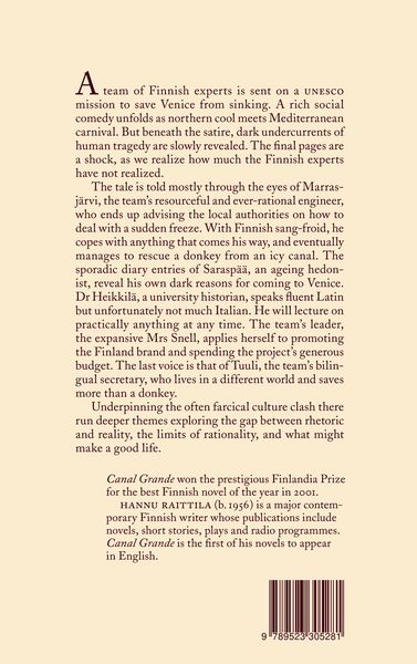 Produktbild: Canal Grande. Hannu Raittila.Translated by Andrew Chesterman