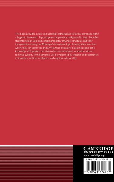 Produktbild: Formal Semantics