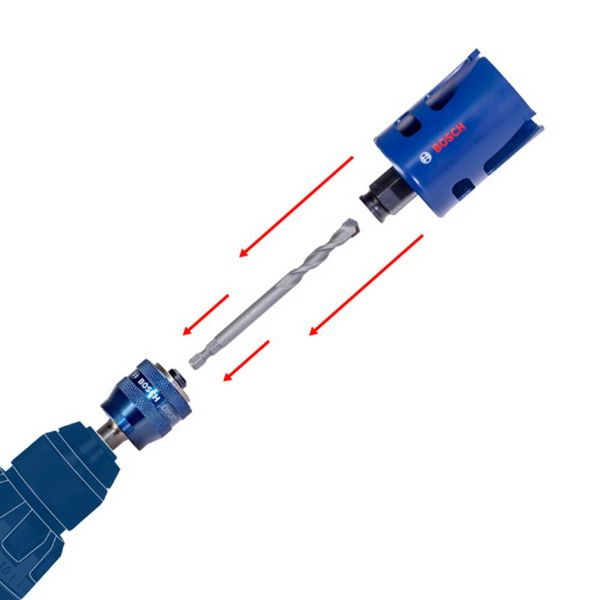 Produktbild: Bosch Accessories 2608594426 2608594426 Lochs&auml;gen-Set 20 mm, 22 mm, 25 mm, 32 mm, 35 mm, 40 mm, 44 mm, 51 mm, 60 mm, 68 mm, 76 mm 1 St.