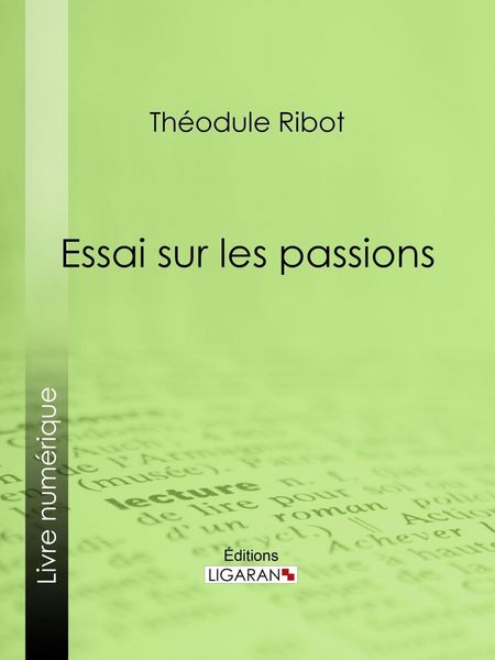 Produktbild: Essai sur les passions