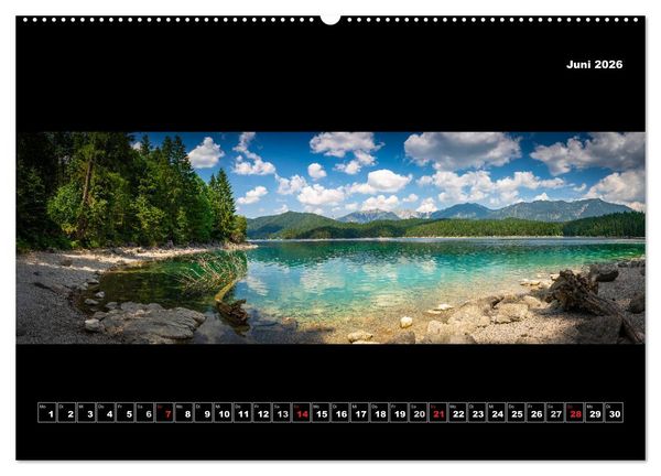 Produktbild: Weitblicke - Panoramen (hochwertiger Premium Wandkalender 2026 DIN A2 quer), Kunstdruck in Hochglanz