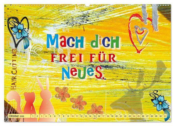 Produktbild: Einfach mal machen. K&ouml;nnte ja gut werden. (Wandkalender 2026 DIN A2 quer), CALVENDO Monatskalender